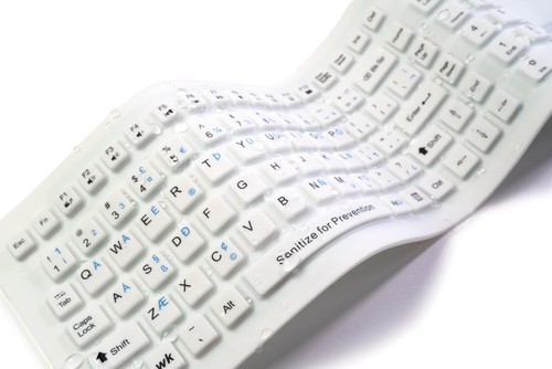 “Flex Touch” Full-Size Flexible Silicone Washable Keyboard with Touchpad and ... - Picture 3 of 6