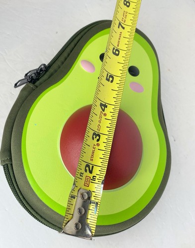 Avocado Zipper Pencil Case School Supply Bag With Mesh Pocket 8.5" Green - Picture 6 of 10