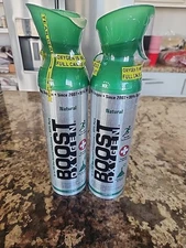 2 Boost Oxygen 10 Liter  Canisters All Natural Performance Booster Green Large