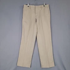 Dockers Men's Khaki Pants W34 L32 Cotton Microfiber Stain Defender