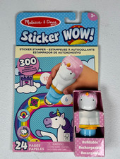 Melissa Doug Sticker Wow Unicorn Refillable Rechargeable Sticker Stamper