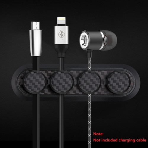 Magnetic Cable Organizer Holder Stand Look Desktop USB Cable Clip Winder Tool z - Afbeelding 6 van 12