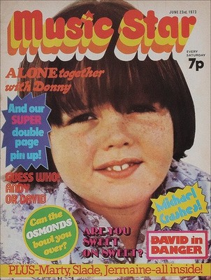 MUSIC STAR MAGAZINE 23 JUNE 1973 . LITTLE JIMMY OSMOND FRONT COVER . SWEET SLADE