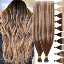 Secret Nano Ring Remy Human Hair Extensions Pre-Bonded Cold Fusion Balayage 200S