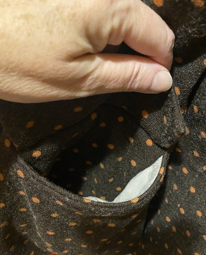 Anthropologie Cartonnier Brown Polka Dot Blazer Jacket with Elbow Patches Size M - Picture 13 of 14