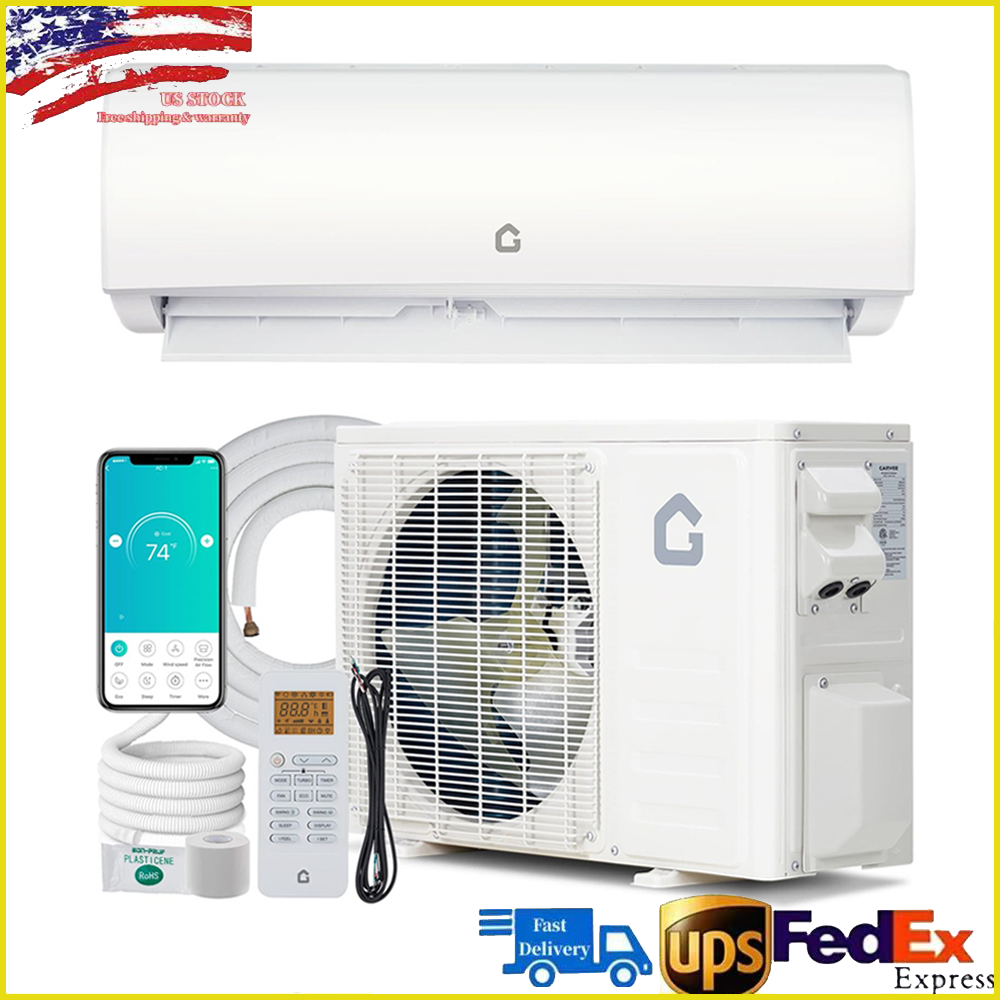 36000 BTU Mini Split Air Conditioner Heat Pump 19 SEER2 INVERTER AC Ductless Kit