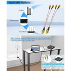 SMA Splitters Cable SMA Female to Double SMA Male Connectors Extension Pigtail