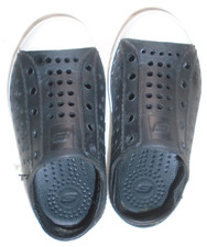Skechers Boys Black Foamies Rubber Slip On Ca...