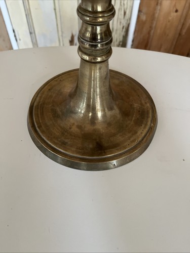 Vintage 2 Piece Brass Jardinière Plant Stand Planter - Imagen 5 de 13