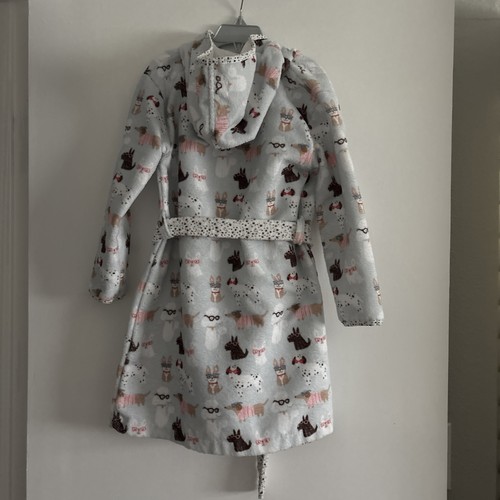 English Home Circle Of Life Mini Dogs Kids Bathrobe With Hoodie Sz 6-8 Years - Picture 5 of 8