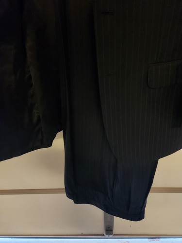 Jos. A. Bank Mens 2 Piece Suit Dark Gray 40R Pants 34R Wool L0004 - Picture 5 of 8