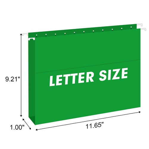 Extra Capacity Hanging File Folders, 60 Pack Letter Size Reinforced Hanging F... - Picture 2 of 7