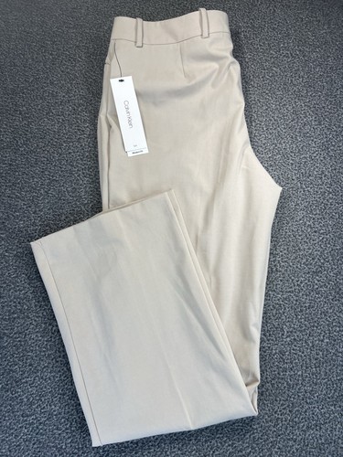 Neu mit Etikett Calvin Klein khaki Hose Anzughose moderne Passform spitz zulaufendes Bein Gr. 12 Büro - Bild 13 von 13