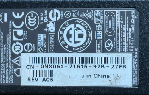 Genuine Dell LA65NS2-00, 0NX061 Laptop Power Supply (Charger) 19.5V 3.34A 65W - Picture 4 of 7