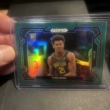 2024 Panini Prizm Draft Picks Green Prizm Yves Missi RC 54 Baylor