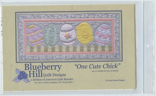 Eine süße Kükendecke Wandbehang Anleitungsset von Susan Fuquay Blue Berry
