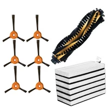 Side/Roll Brush+Filters for EcoVacs Deebot 500 Deebot 600 Deebot 601 Deebot 711