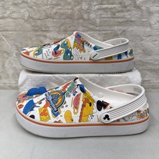 Disney Mickey Mouse White Adult Clogs Crocs Size M7/W9 VGC