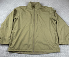 Under Armour Jacket Mens Size 2XL Tactical Storm Green/Brown Soft Shell Full Zip