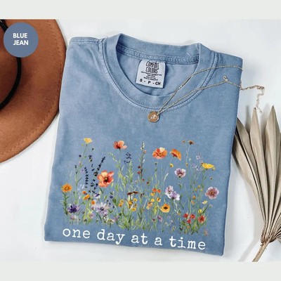 One Day At A Time Recovery Comfort Colors Shirt