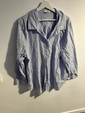 Women’s Blue&white Stripe Shirt. H&M. Eu Size Xl
