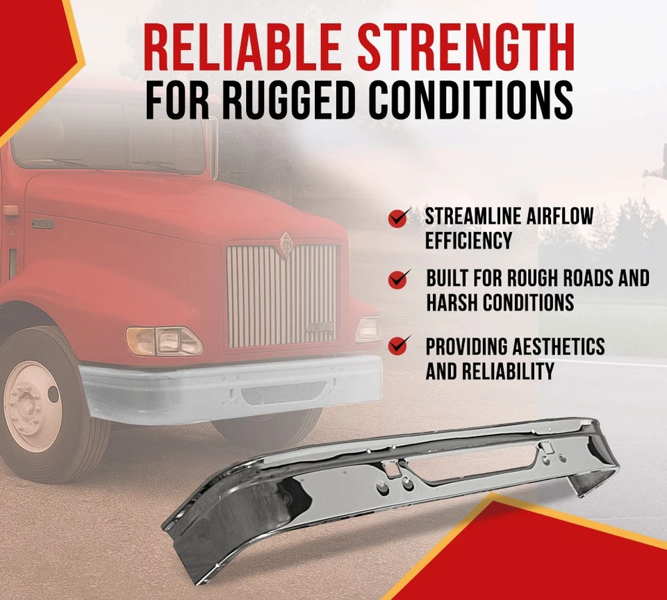 Parachoques de aluminio para International 9100 SBA 9200 SBA 9400 - AMO420SSC Foto 3 de 4