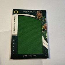 2015 Panini Immaculate Joe Young #/99 Jumbos Worn Jersey RC #72 Oregon Ducks