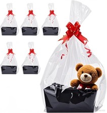 5 Pcs Black Basket 9.8 x 6.7 x 4.3 In for Gifts Empty DIY Bulk Party Gift Wra...