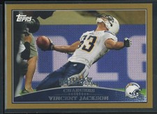 2009 Topps Football GOLD BORDER Parallel Vincent Jackson #186 #/2009 Made NFL SP