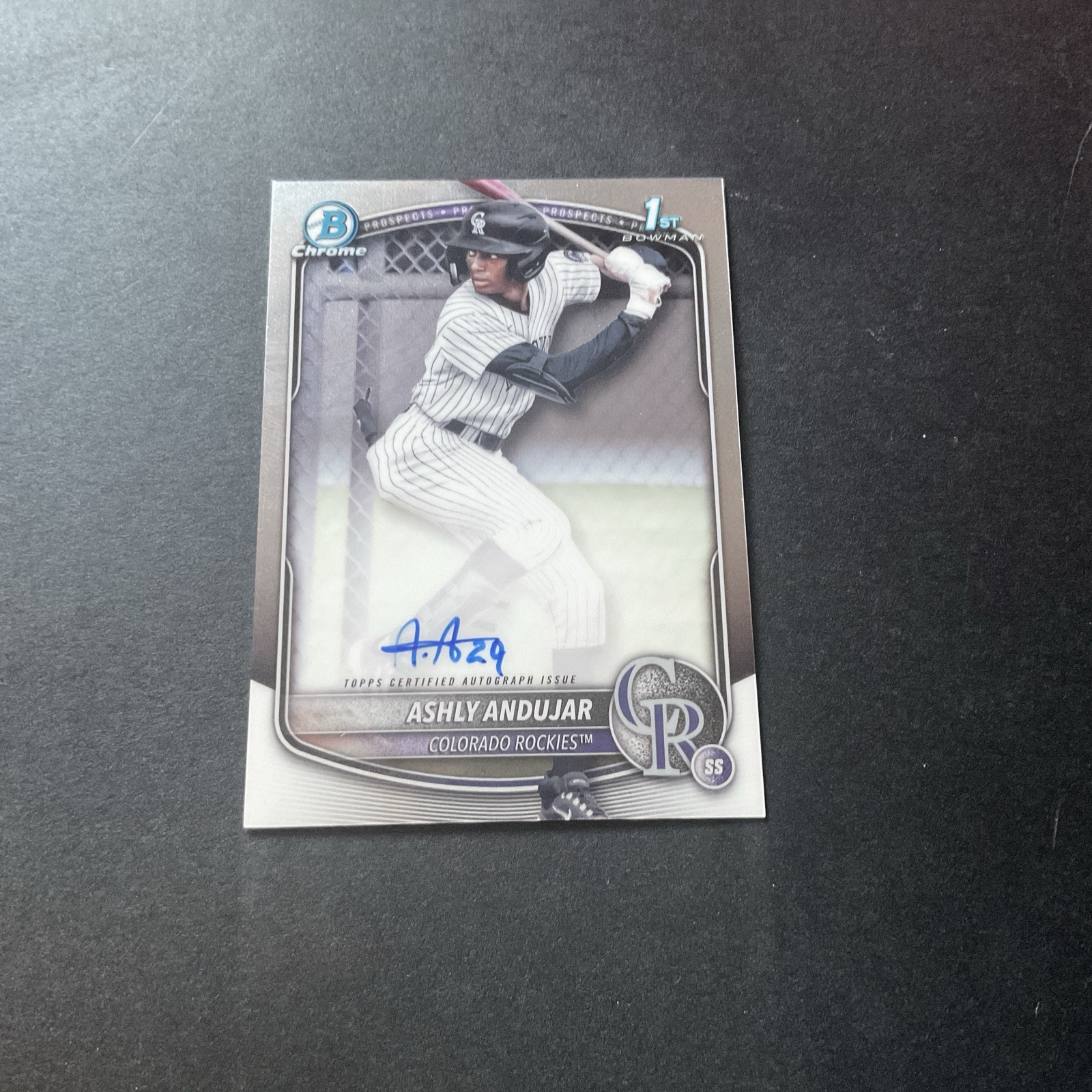2025 Bowman - Chrome Prospect Autographs Ashly Andujar #CPA-AA (AU, RC)