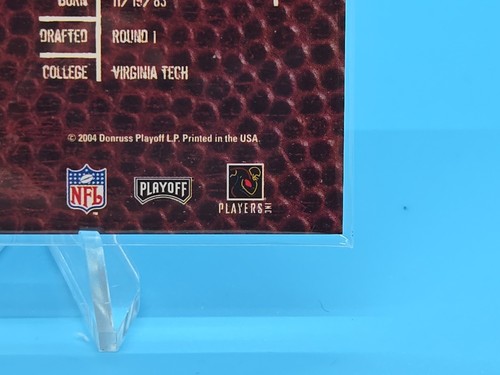 DeAngelo Hall 2004 Playoff Hogg Heaven RPH Jersey Rookie Card #152 SSP #071/750 - Picture 8 of 10