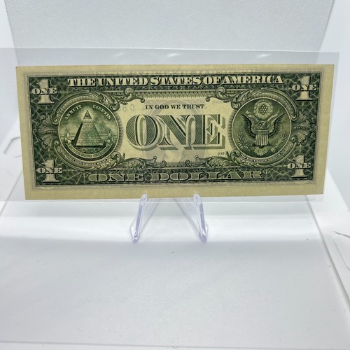 Mis Cut Error Note $1 Dollar Bill Off Center Series 2009 (86114470) - Picture 2 of 2