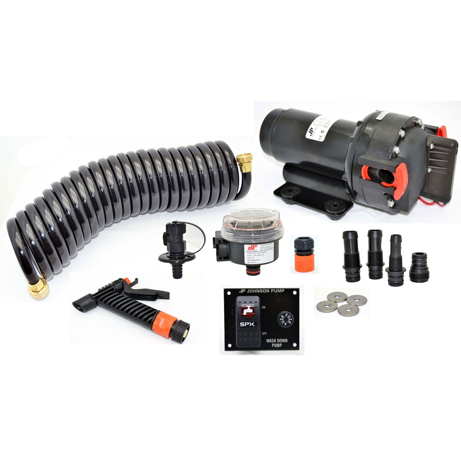 Насосы Johnson Pumps 64535 Aquajet с комплектом для промывки, 3,5gpm, 12 В, без питания.