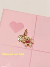 S925 Glow in Dark Sundrop Flower Women Charm Cute Pendant for Bracelet Necklace