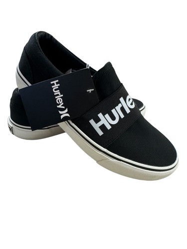 Hurley Herren/Sammy schwarz rund geschnitten niedrig Slipper Halbschuhe Sneaker/Größe 5/Neu mit Etikett! - Bild 5 von 8
