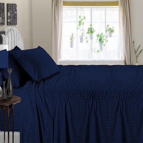 Bedding Collection Egyptian Cotton 1200 TC Stripe Select Color&Item King Size - Picture 150 of 162