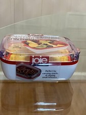 New. Snack and Store On The Go Container Joie 7oz 4.3/4 X3.5 red