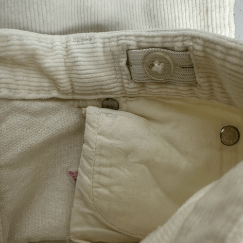 Vineyard Vines Girls size 7 Marshmallow Corduroy Pants Pink Whales - Picture 5 of 7