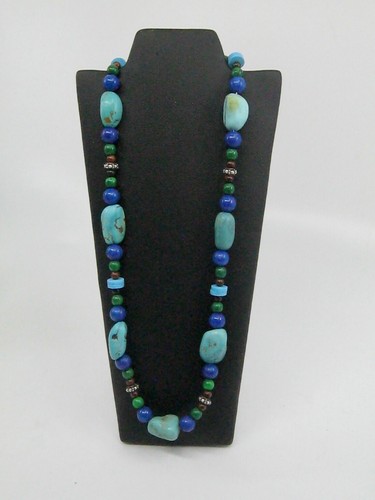 4 Pcs Necklace Jewelry Display Stands Padded Black Holders 8.5 Inches Tall - Picture 3 of 5