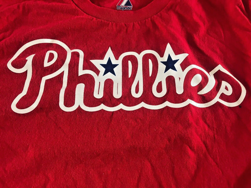 Philadelphia Phillies Youth L T Shirt Lot Roy Halladay #34 MLB Baseball 2 Shirts - Picture 2 of 8