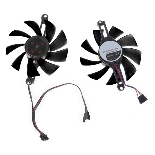 Original VGA Fan for Radeon RX 580 RX5500 XT Graphics Card Cooling 4 Pin 4 Wire - Afbeelding 5 van 8