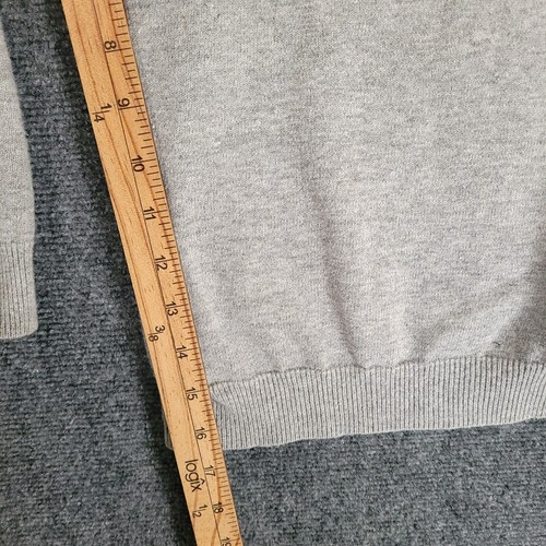 Vintage Azzure Sweatshirt Mens XXL Gray Pullover Crew Linen Blend Y2K Hip Hop - Picture 11 of 12