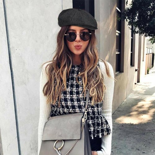 Herren Schirmmützen Schiebermütze Gatsby Mütze Kappe Peaky Blinders Flatcap Cap - Bild 7 von 13