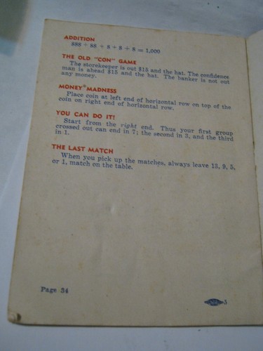 1944 WWII "More Fun En Route" Puzzles & Games Booklet Firestone Sponsored 34 pgs - Picture 4 of 7