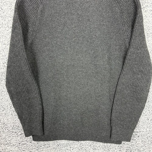 Vintage Gap Sweater Mens Extra Large Gray Fisherman Chunky Cable Knit XL - Picture 8 of 11