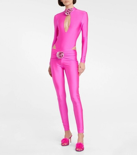 Aquazzura Love Carnation Mule Size 38.5 NWB Exotic Orchid - Picture 6 of 14