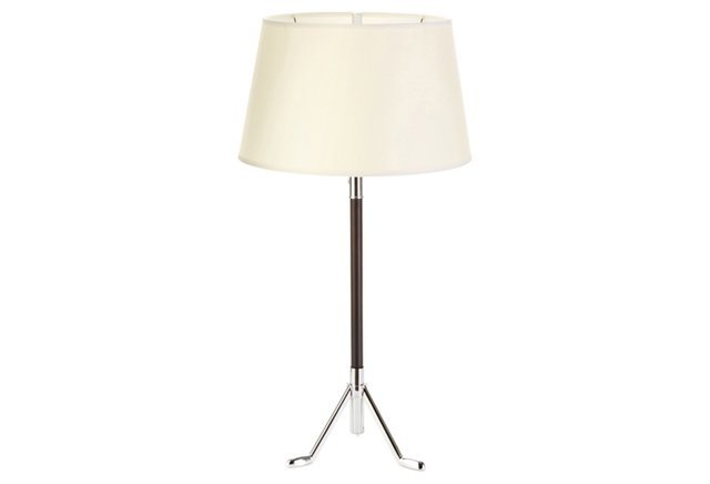 Robert Abbey 1930 Todd 1 Light Table Lamp In Polished Chrome