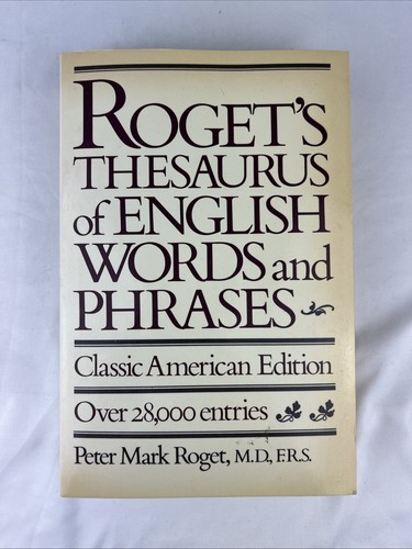 Roget's Thesaurus of English Words and Phrases: Classic American Edition - Picture 1 of 6