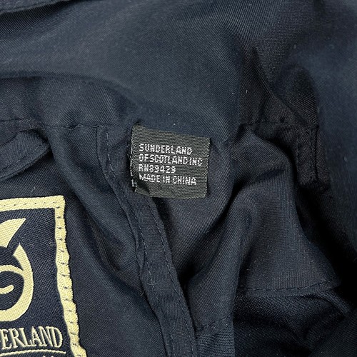 Sunderland Of Scotland Shirt Mens Medium Black Windbreaker The Masters Pullover - Picture 14 of 19