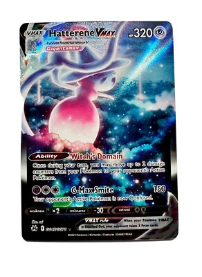 hatterene vmax pokemon card value 066/159 your opponent takes 3 Prize cards. Hatterene VMAX Price & Card
